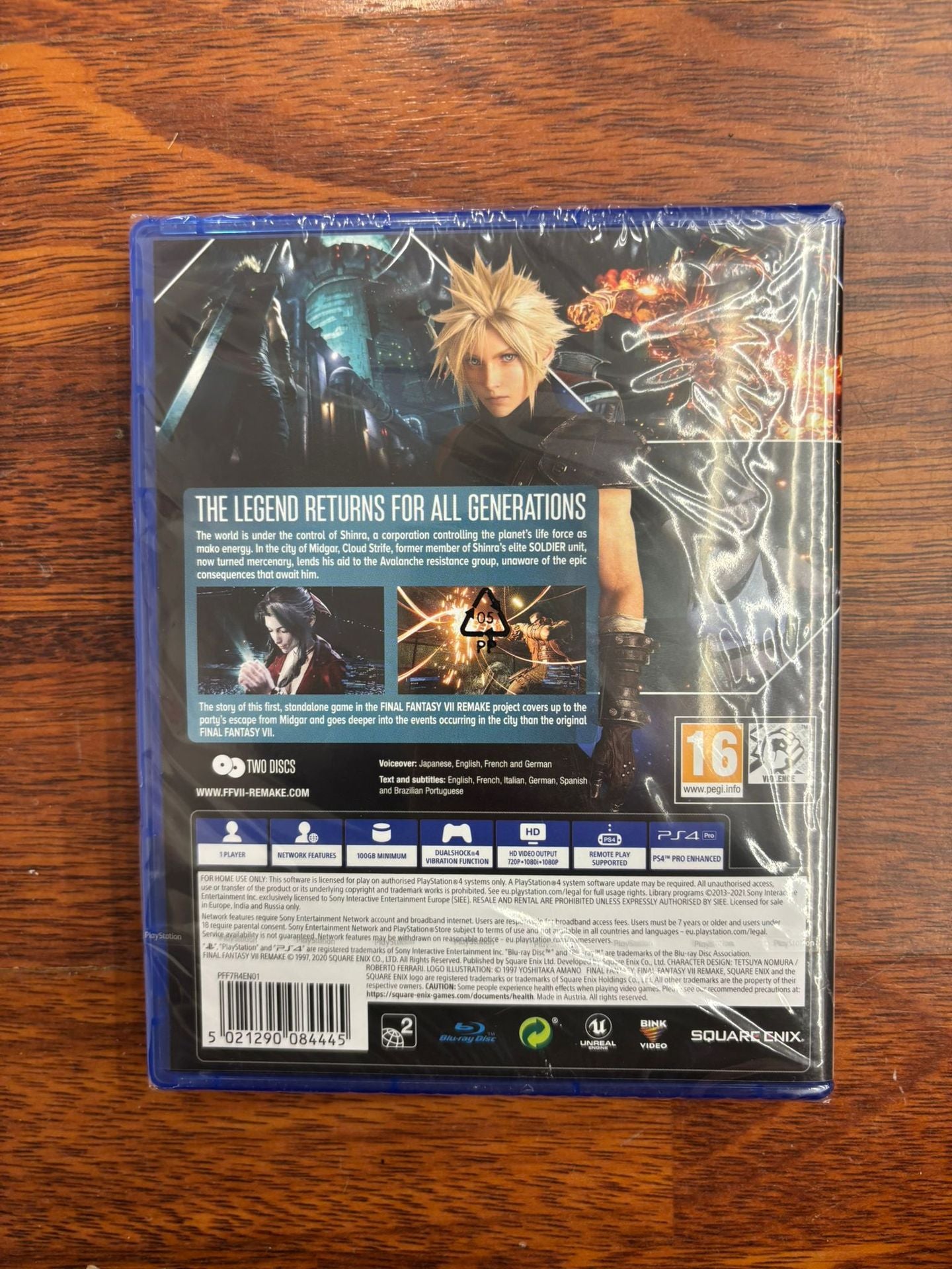 Final Fantasy Vii (7) Remake PS4 UK Final Fantasy Vii (7) Remake PS4 UK